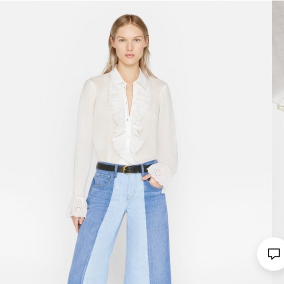 FRAME Split Seam Wide Denim - Size 30 - Picture 4 of 8